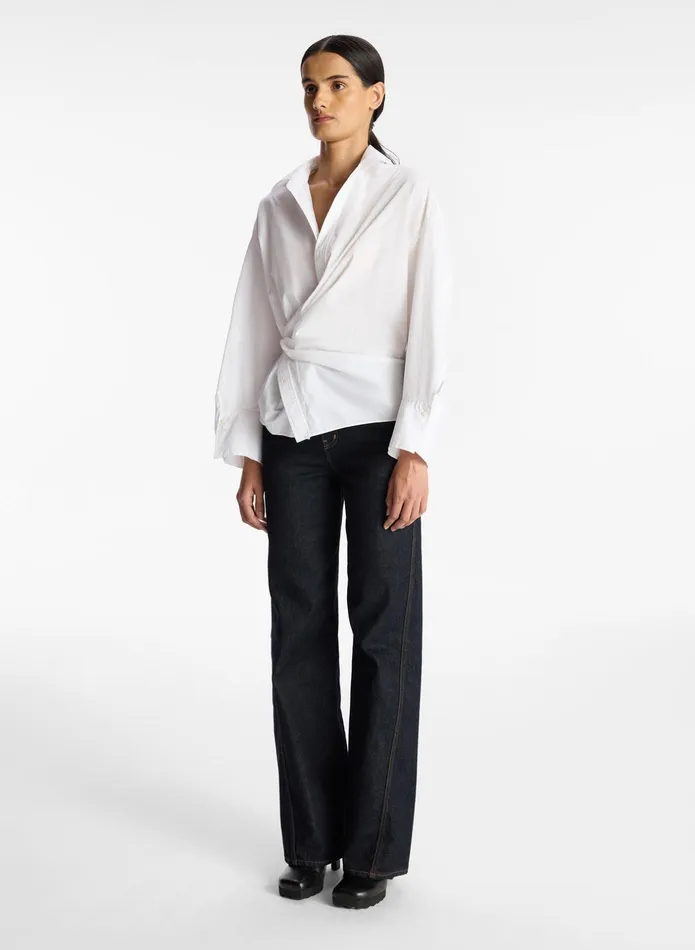 ALC Tops Madison Cotton Wrap Top White 8211 Women
