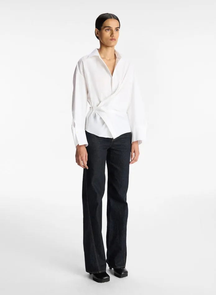 ALC Tops Madison Cotton Wrap Top White 8211 Women