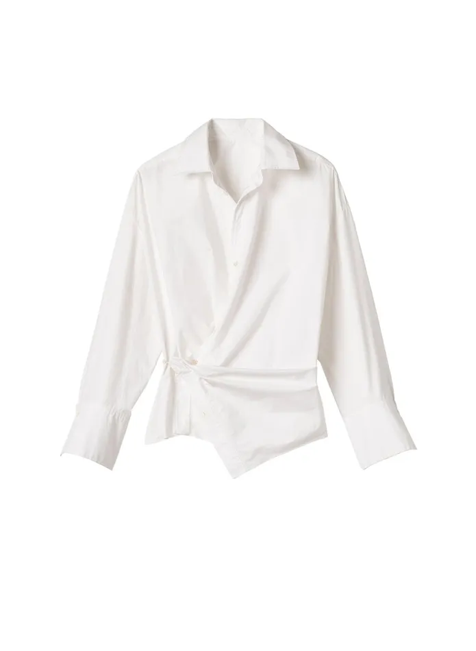 ALC Tops Madison Cotton Wrap Top White 8211 Women