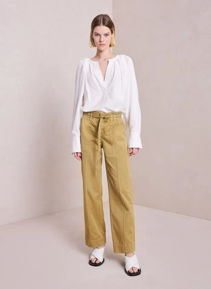 ALC Tops Nomad Cotton Linen Top White 8211 Women