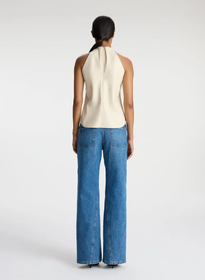 ALC Tops Quinn Vegan Leather Halter Top Mirage 8211 Women