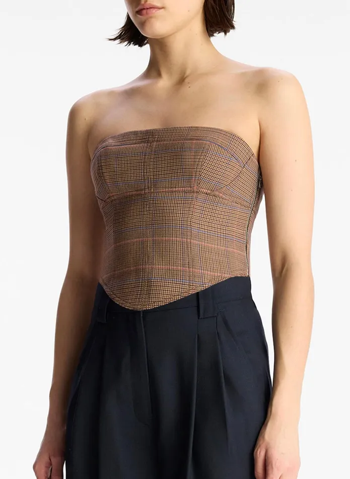 ALC Tops Remi Strapless Top Sable Multi 8211 Women