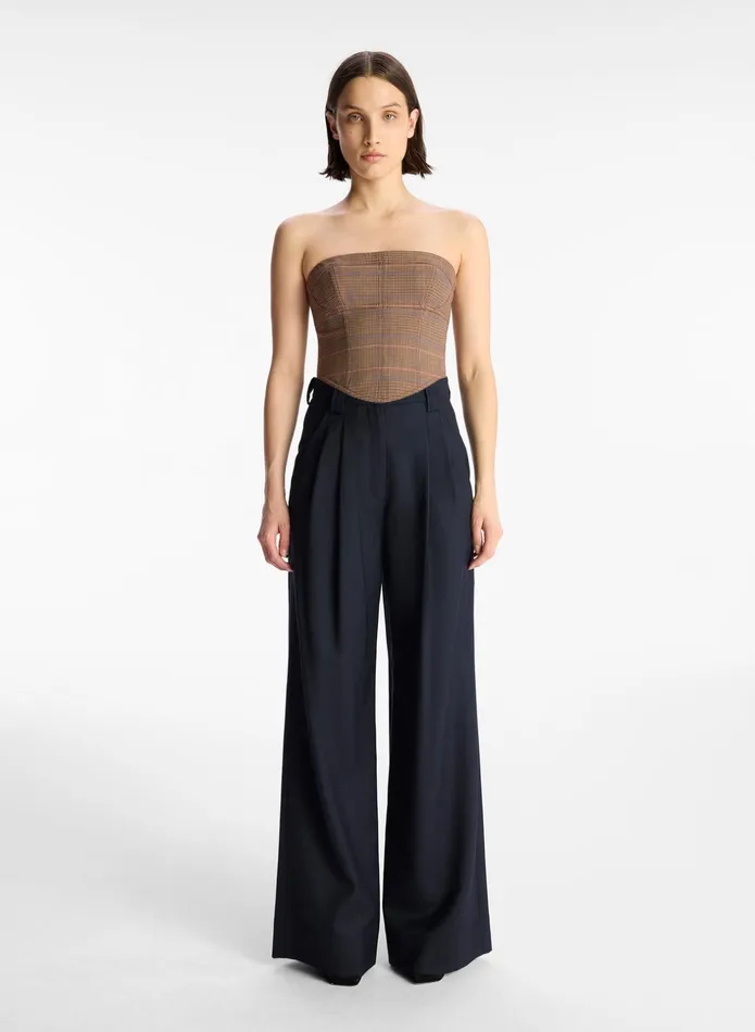 ALC Tops Remi Strapless Top Sable Multi 8211 Women