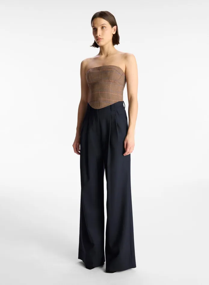 ALC Tops Remi Strapless Top Sable Multi 8211 Women