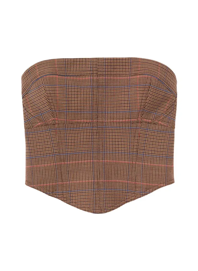 ALC Tops Remi Strapless Top Sable Multi 8211 Women