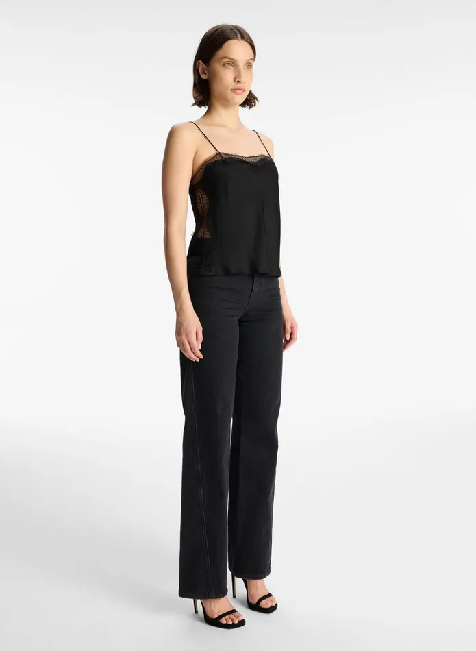 ALC Tops Sandy Lace Camisole Top Blackblack 8211 Women