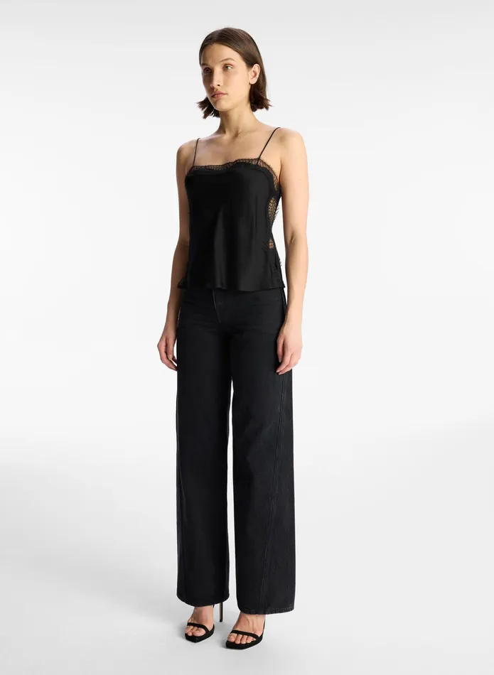 ALC Tops Sandy Lace Camisole Top Blackblack 8211 Women