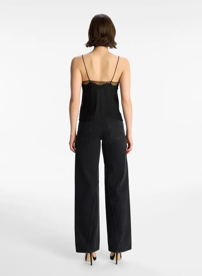 ALC Tops Sandy Lace Camisole Top Blackblack 8211 Women