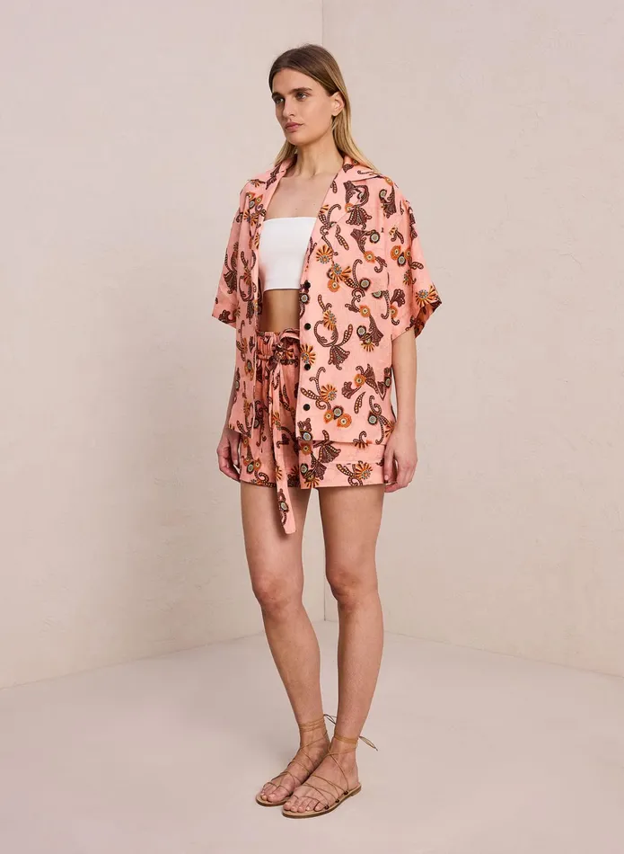 ALC Tops Sullivan Linen Top Sandstone Multi 8211 Women