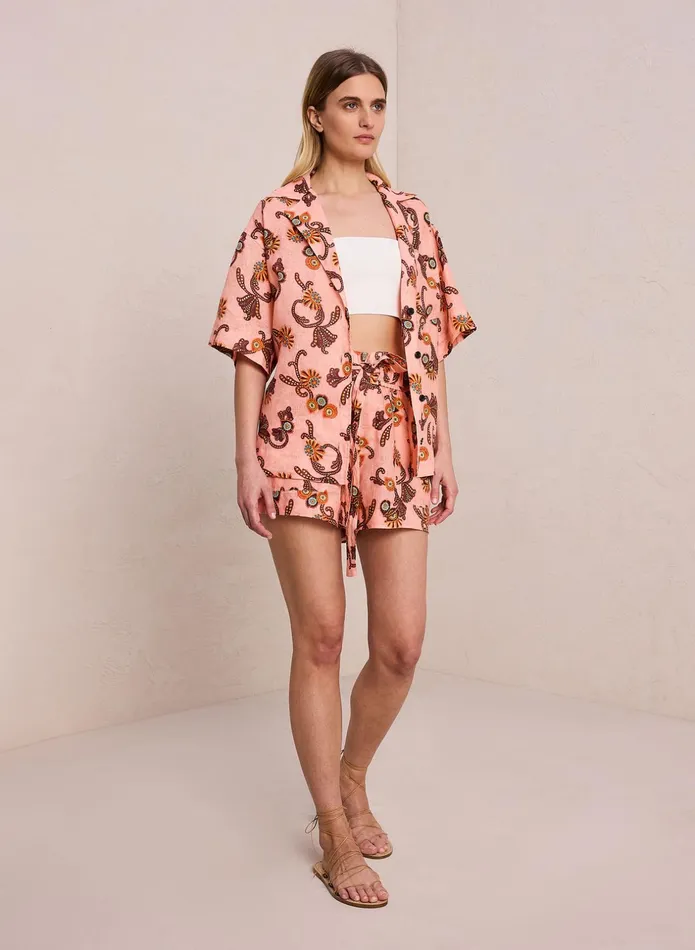 ALC Tops Sullivan Linen Top Sandstone Multi 8211 Women