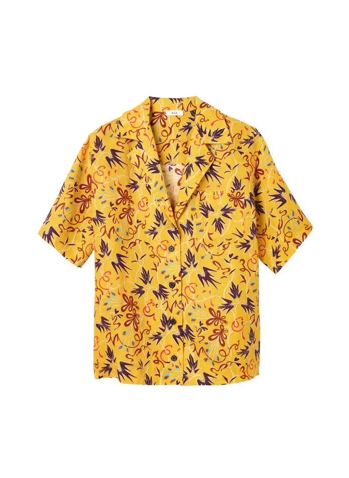 ALC Tops Sullivan Linen Top Sole Multi 8211 Women