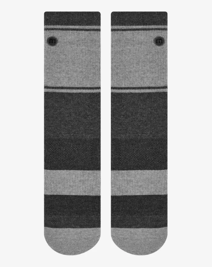 Accessories BAJA 20 CREW SOCK Heather Grey Pinstripe TravisMathew Socks