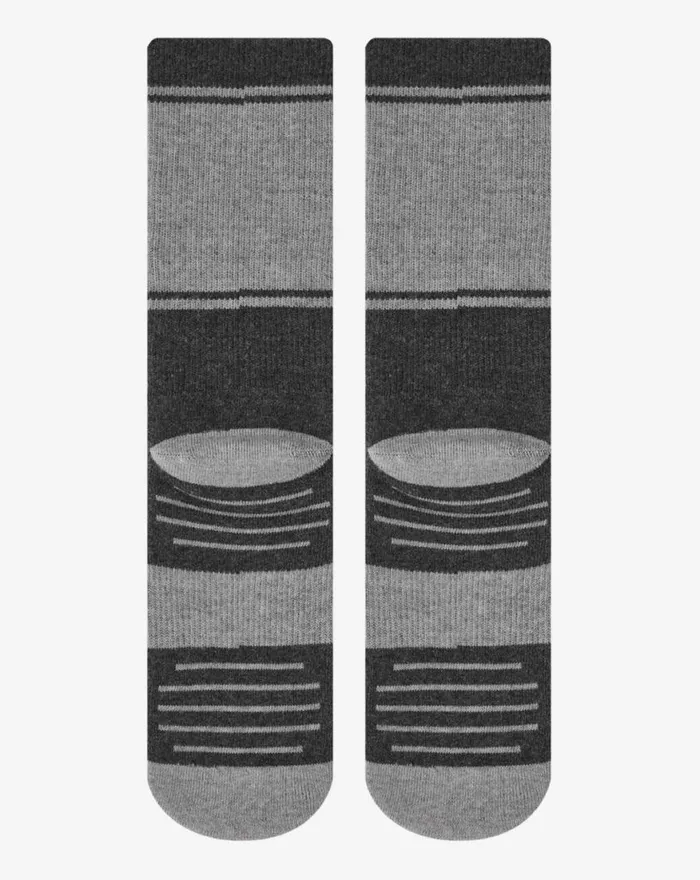 Accessories BAJA 20 CREW SOCK Heather Grey Pinstripe TravisMathew Socks