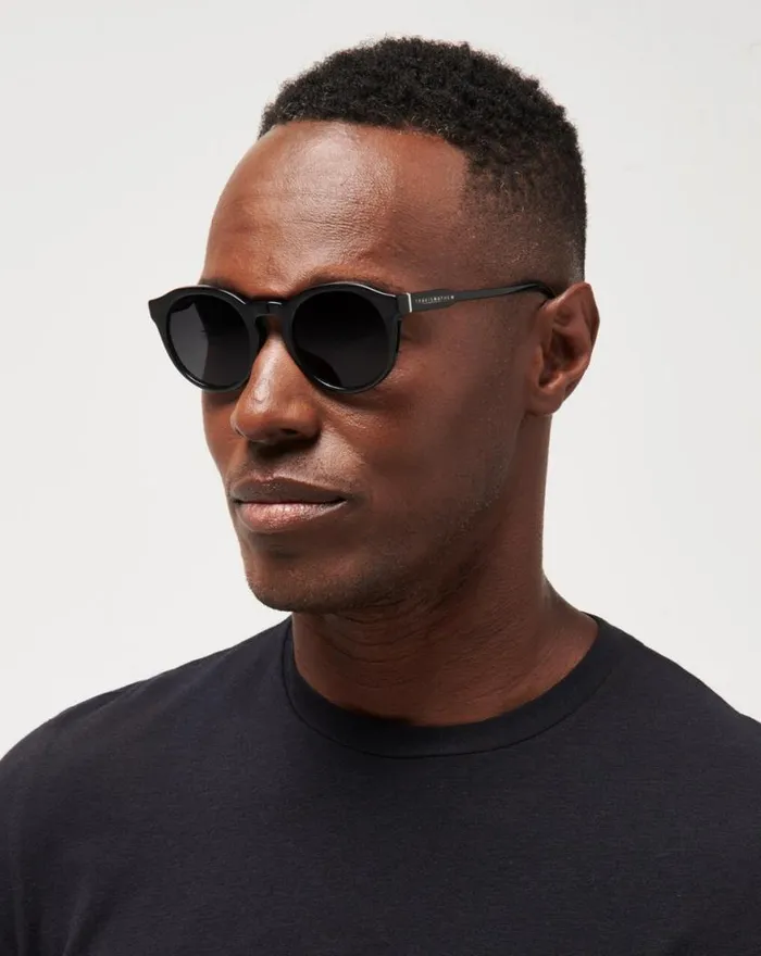 Accessories BANDON SUNGLASSES Black Crystalgrey Polar TravisMathew Sunglasses