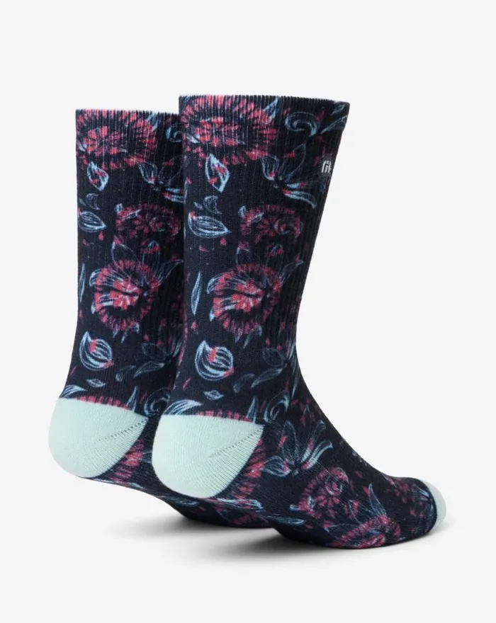 Accessories FLOURISH CREW SOCK Mood Indigo TravisMathew Socks