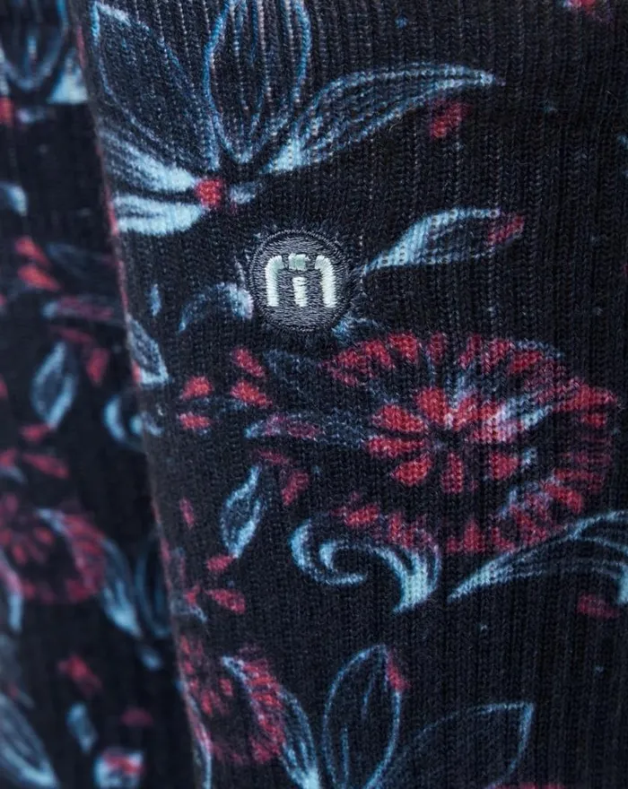 Accessories FLOURISH CREW SOCK Mood Indigo TravisMathew Socks