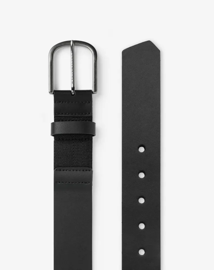 Accessories JINX 20 LEATHER HYBRID STRETCH BELT Black TravisMathew Belts