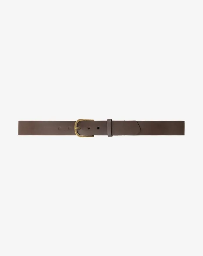 Accessories JINX 20 LEATHER HYBRID STRETCH BELT Dark Brown TravisMathew Belts