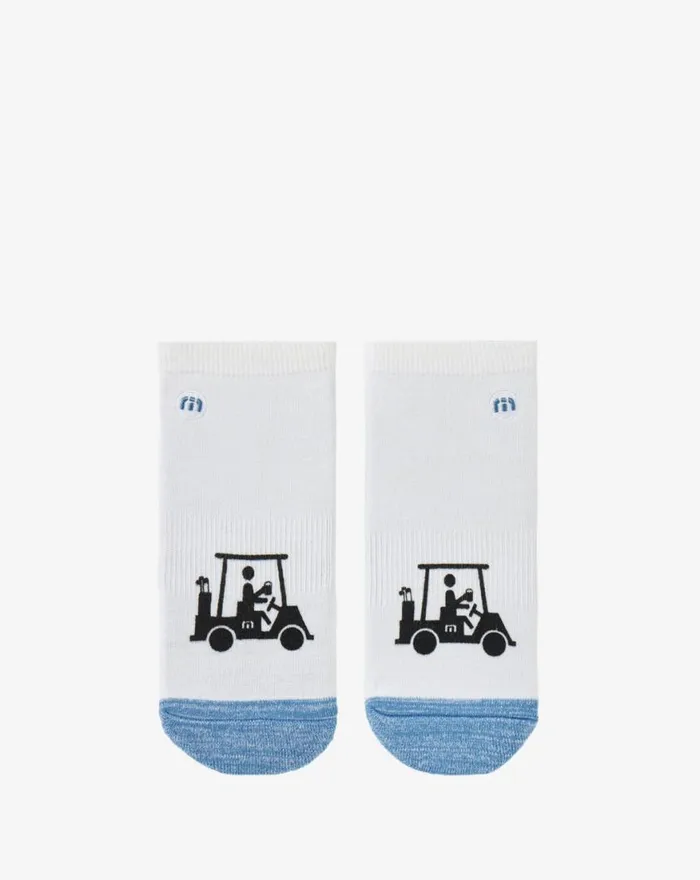 Accessories LOST MAPES ANKLE SOCK White TravisMathew Socks