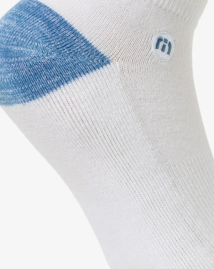 Accessories LOST MAPES ANKLE SOCK White TravisMathew Socks