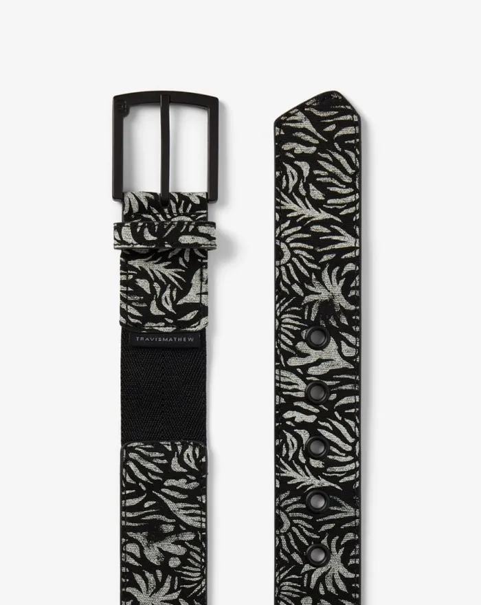 Accessories NIGHT STROLL HYBRID STRETCH BELT Black TravisMathew Belts