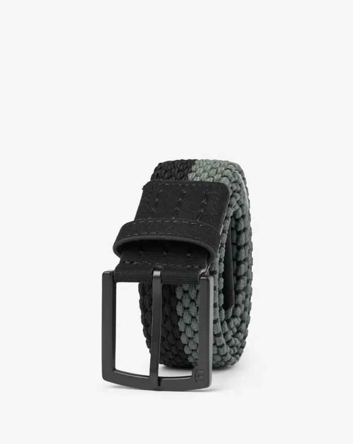 Accessories NOON HEAT STRETCH WOVEN BELT Dark Olive TravisMathew Belts