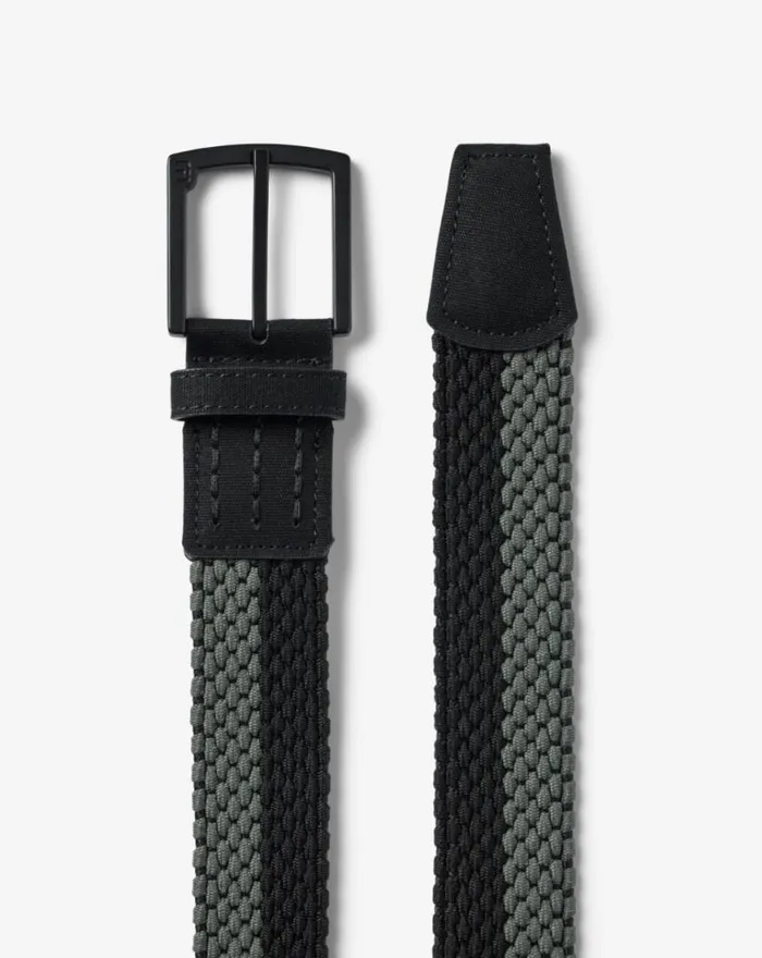 Accessories NOON HEAT STRETCH WOVEN BELT Dark Olive TravisMathew Belts