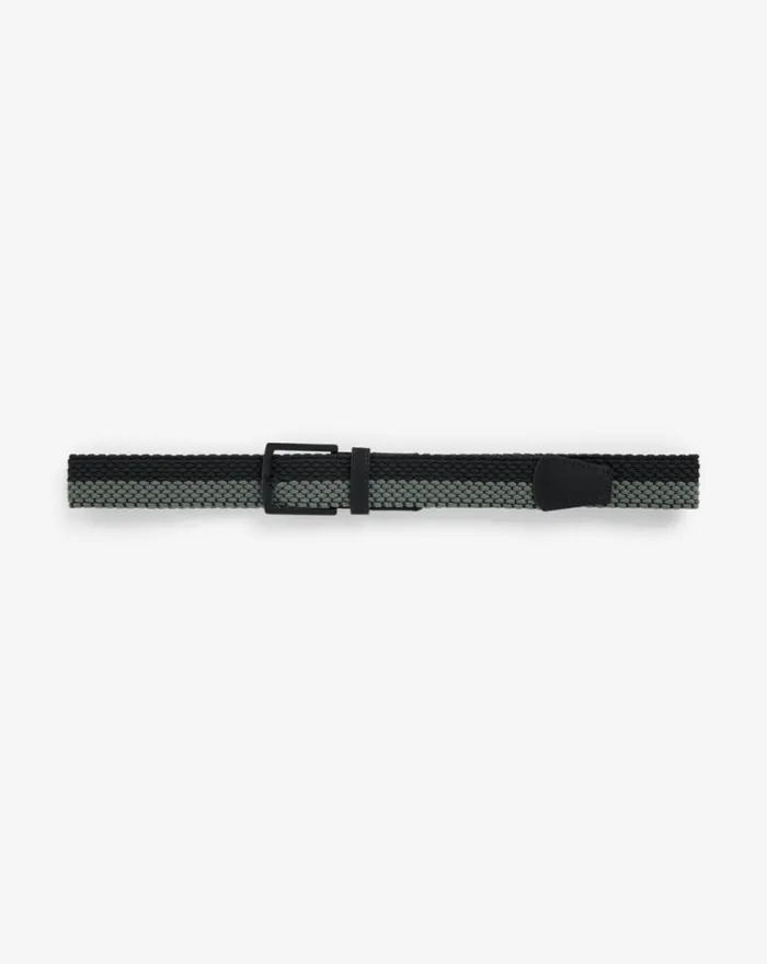 Accessories NOON HEAT STRETCH WOVEN BELT Dark Olive TravisMathew Belts