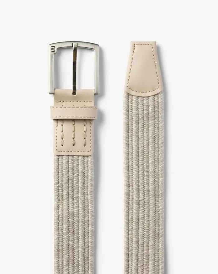 Accessories POPSICLE STRETCH WOVEN BELT Oxford Tan TravisMathew Belts