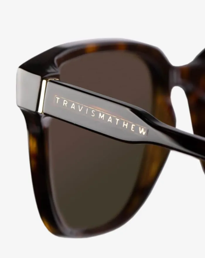 Accessories SUNDAZE 20 SUNGLASSES Brown Tort TravisMathew Sunglasses