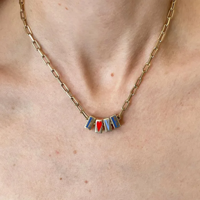 Adina Reyter Big Bead Necklaces Ceramic LOVE Big Bead Necklace 8211 Necklaces Adina Reyter Big Bead Necklaces Ceramic LOVE Big Bead Necklace 8211 Necklaces