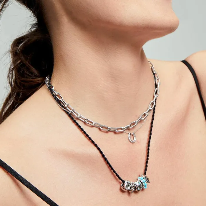 Adina Reyter Fine Chains and Pendants Baguette Horseshoe Necklace In Sterling Silver Sterling Silver 8211 Necklaces Adina Reyter Fine Chains and Pendants Baguette Horseshoe Necklace In Sterling Silver Sterling Silver 8211 Necklaces