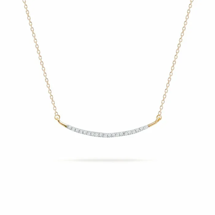 Adina Reyter Fine Chains and Pendants Large Pav Curve Necklace 8211 Necklaces Adina Reyter Fine Chains and Pendants Large Pav Curve Necklace 8211 Necklaces