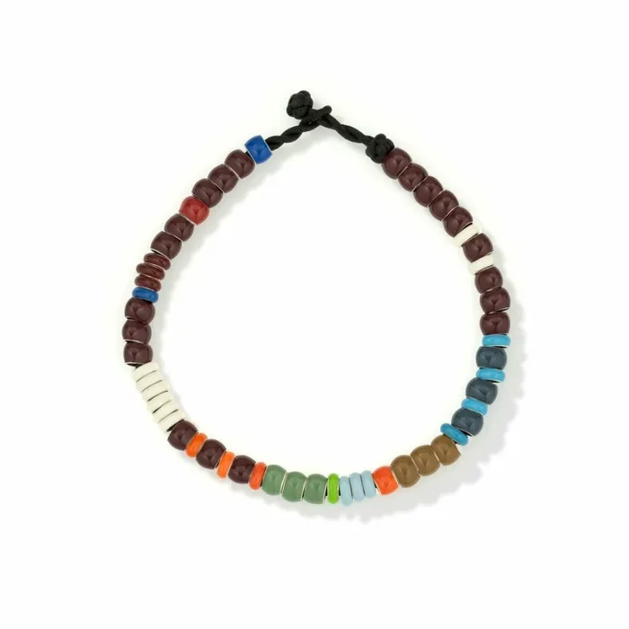 Adina Reyter Mini Bead And Big Bead Sets Bead Party Men039s Maroon Multi Enamel Bracelet 8211 Bracelets and Anklets Adina Reyter Mini Bead And Big Bead Sets Bead Party Men039s Maroon Multi Enamel Bracelet 8211 Bracelets and Anklets