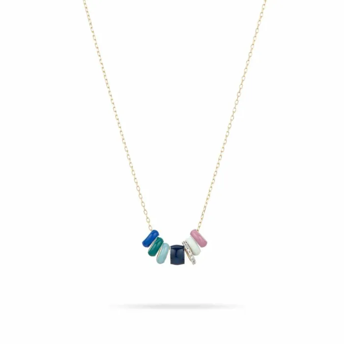 Adina Reyter Mini Bead Necklaces Bead Party Sea Mist Necklace 8211 Necklaces
