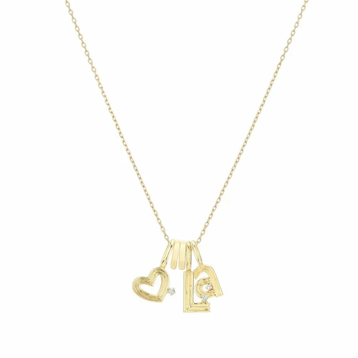 Adina Reyter Mini Bead Necklaces Mini Bead Charm Groovy Diamond Heart LA Necklace 8211 Necklaces Adina Reyter Mini Bead Necklaces Mini Bead Charm Groovy Diamond Heart LA Necklace 8211 Necklaces