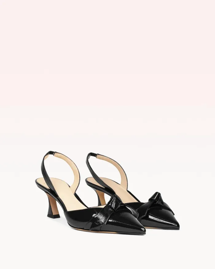 Alexandre Birman Clarita Bell Slingback 60 Pump 8211 Slingback Heels Black Women Alexandre Birman Pumps