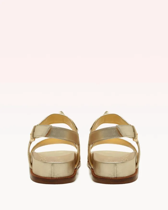 Alexandre Birman Clarita Sport Sandal 8211 Golden Flat Sandals 8211 Luxury Comfortable Sandals Gold Women Alexandre Birman Flats