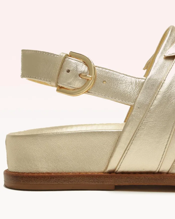 Alexandre Birman Clarita Sport Sandal 8211 Golden Flat Sandals 8211 Luxury Comfortable Sandals Gold Women Alexandre Birman Flats