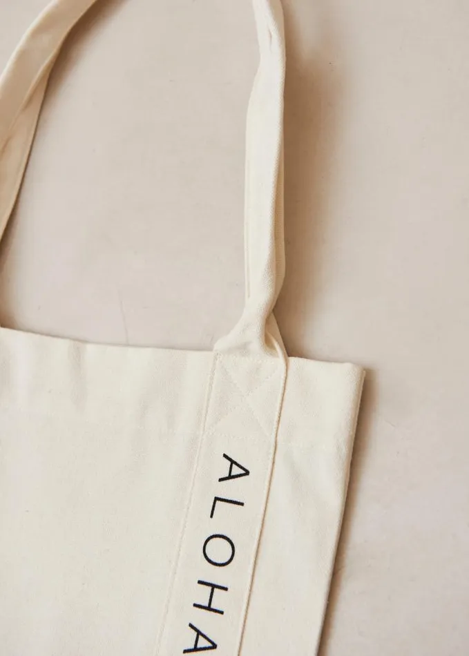ALOHAS Bags Women Summer Of Love 8211 White Cotton Handbag