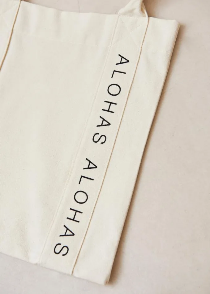 ALOHAS Bags Women Summer Of Love 8211 White Cotton Handbag