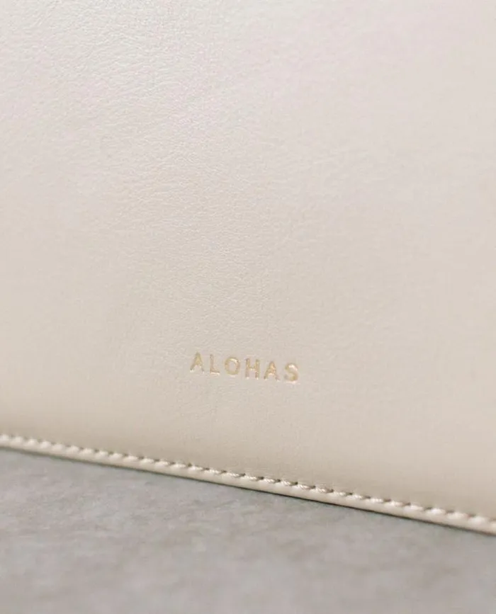 ALOHAS Bags Women The A Scacchi 8211 Beige And Cream Checkered Handbag