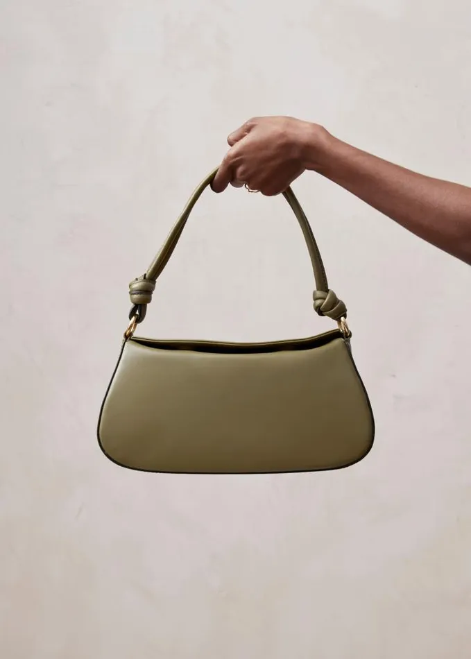 ALOHAS Bags Women The Curl Knot 8211 Green Leather Handbag