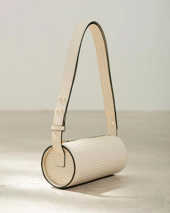 ALOHAS Bags Women The I Pleated 8211 White Leather Handbag