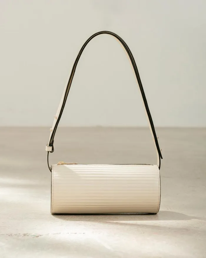 ALOHAS Bags Women The I Pleated 8211 White Leather Handbag