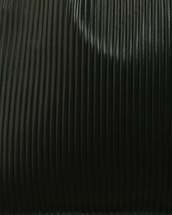 ALOHAS Bags Women The L Pleated 8211 Black Leather Handbag