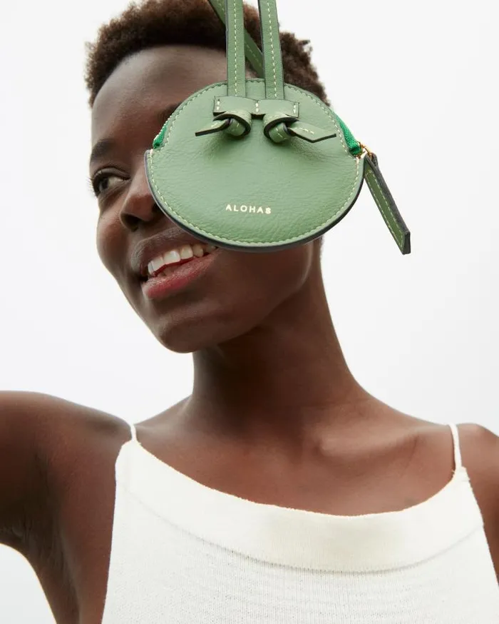 ALOHAS Bags Women The Q 8211 Green Leather Pouch