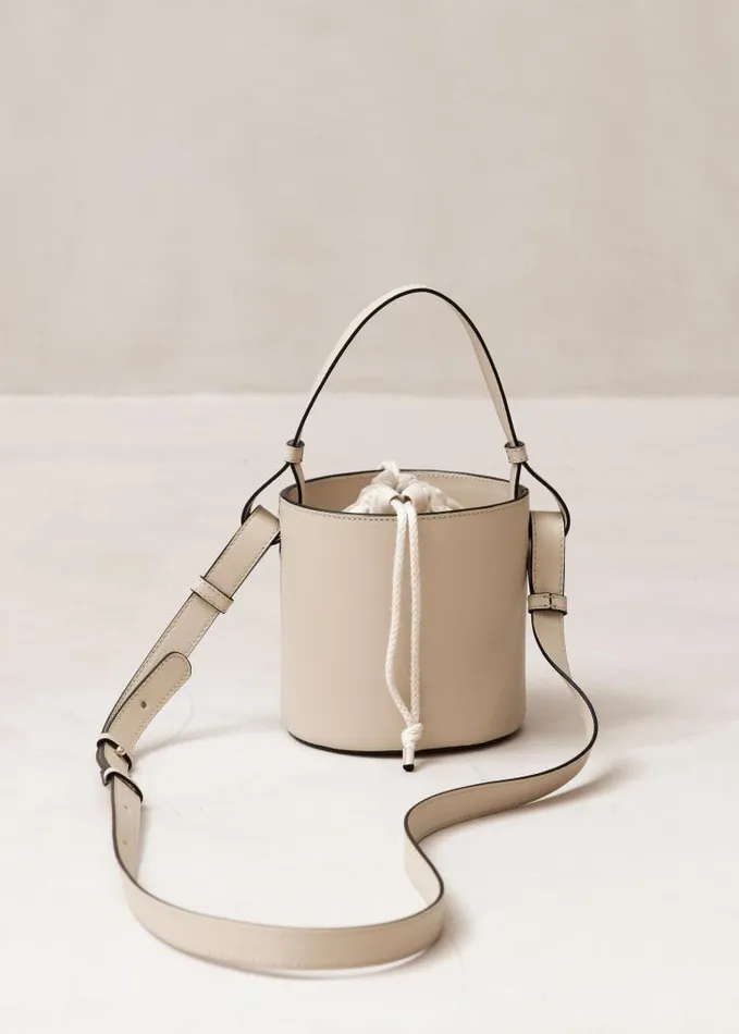 ALOHAS Bags Women The U 8211 Cream Leather Handbag