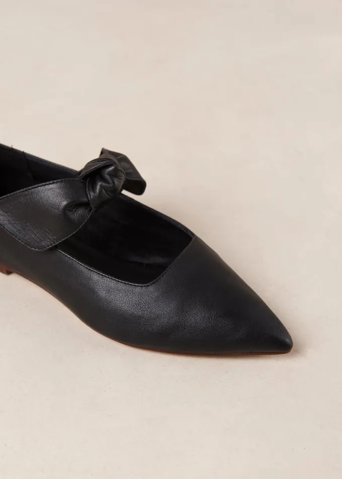 ALOHAS Ballet Flats Women Fossil 8211 Black Leather Ballet Flats