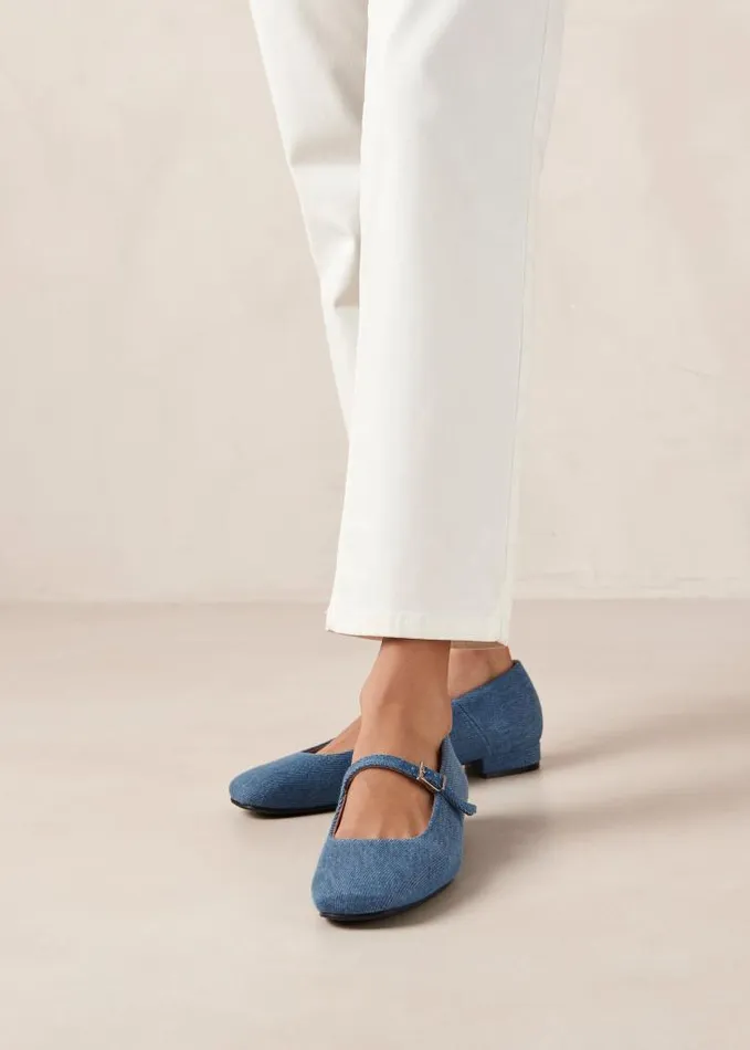 ALOHAS Ballet Flats Women Por Do Sol 8211 Blue Denim Ballet Pumps